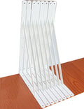 8 Pack L22 x H 12" White Heavy Duty Shelf Brackets