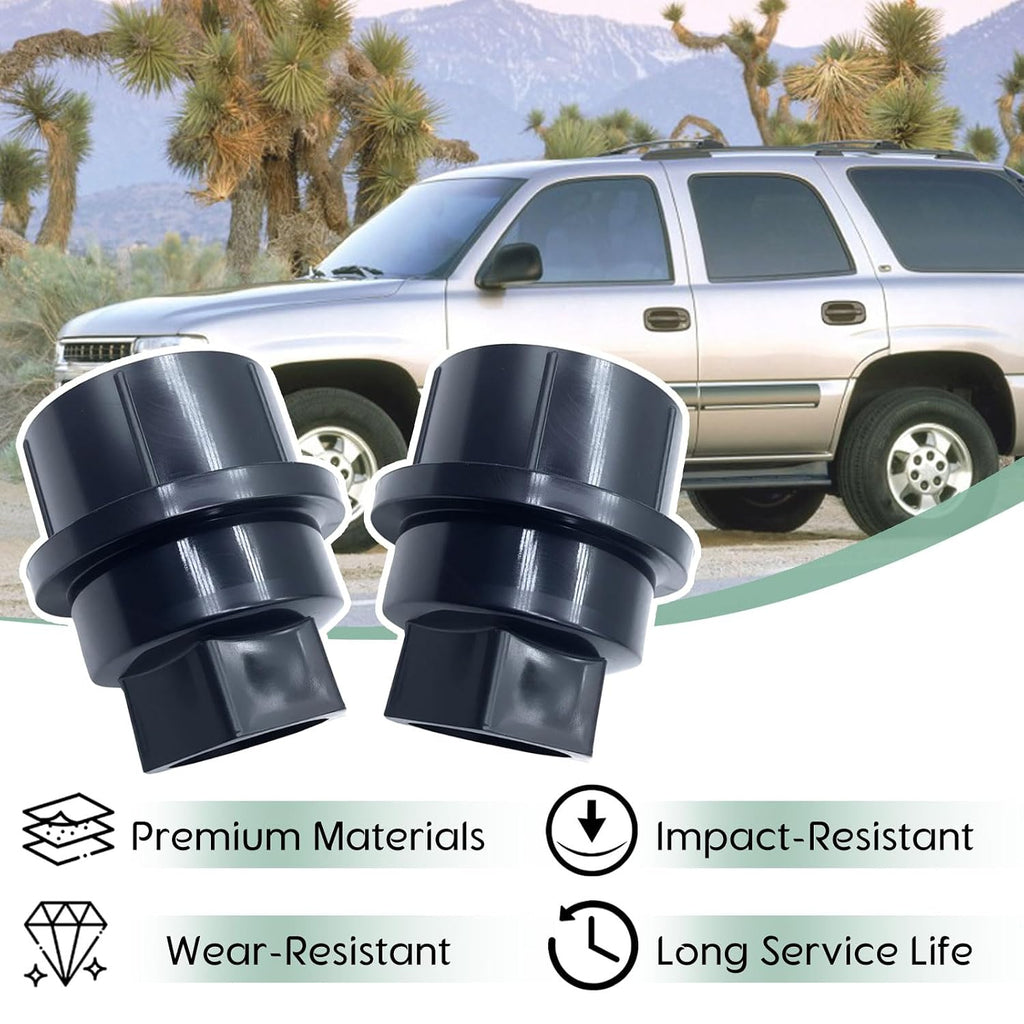 32PCS Lug Nut Covers Compatible with Chevy GMC 2500 1500 Full Size Truck Thread M27-2.0, Hexagon 22mm, Height 40mm,Black Wheel Lug Nut Covers Caps Replace for 15646250 6116071 711025 99956