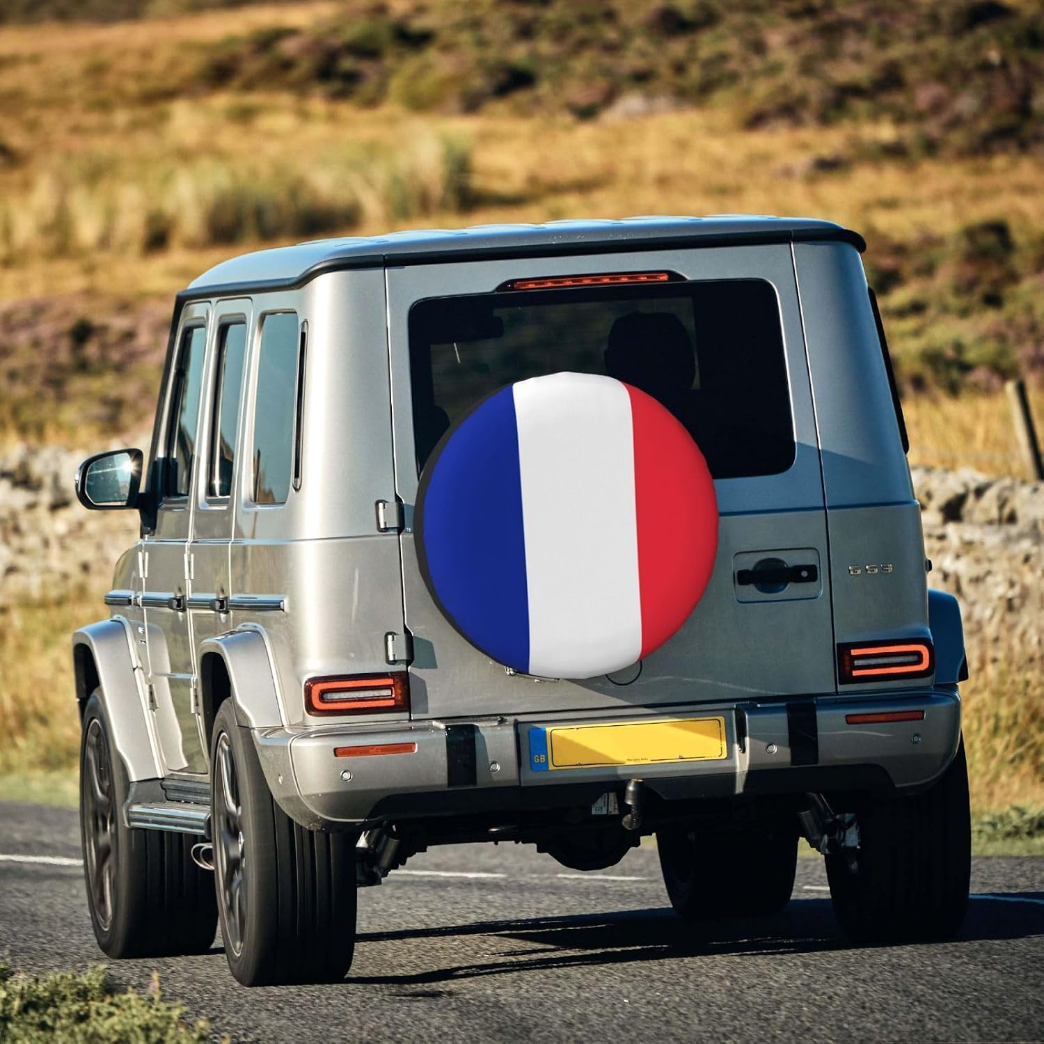 French Flag Print Universal Spare Tire Cover for RV, Jeep | Wheel Protector Fits Rv, Trailer, Jeep, Shield Tires From Sun, Dirt And Rain For Outdoor Storage