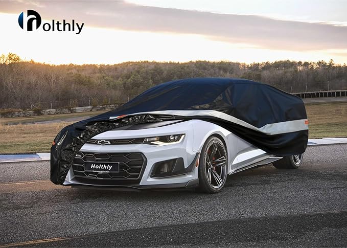 10 Layers Car Cover Custom Fit for Chevy Camaro, Waterproof All Weather for - Image 6