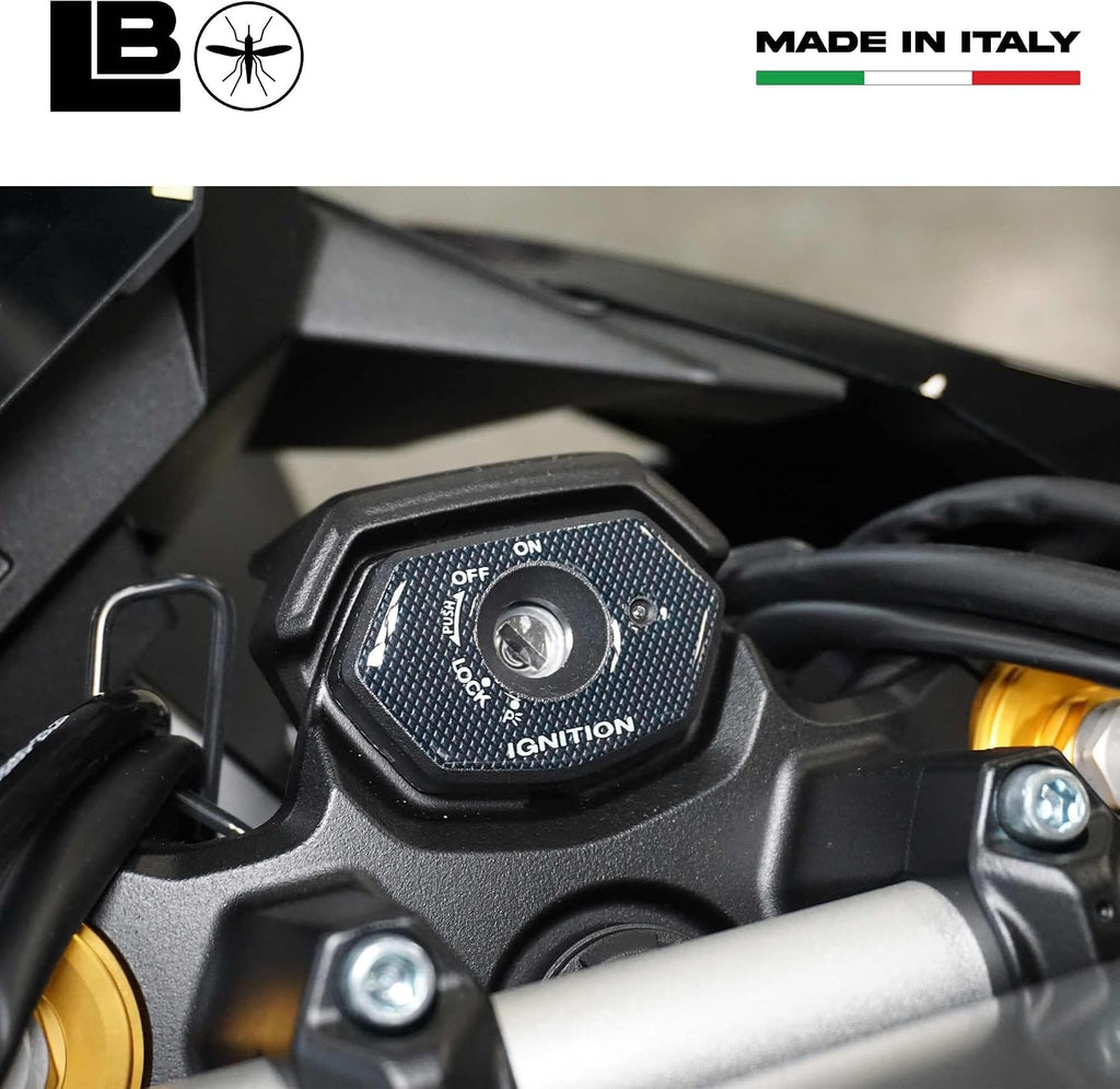 labelbike - 3D Sticker Motorcycle Ignition Key Zone Protection and Decoration in Resin Compatible with Suzuki V-Strom 800DE 2023