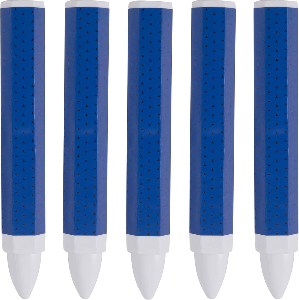SmallCat 5 Pcs White Tire Chalk, Industrial Wax Tire Marker White, 3.94 x 0.59 Inches Tire Crayon for Rubber Wood Fabric Metal Leather Wet and Dry Surface