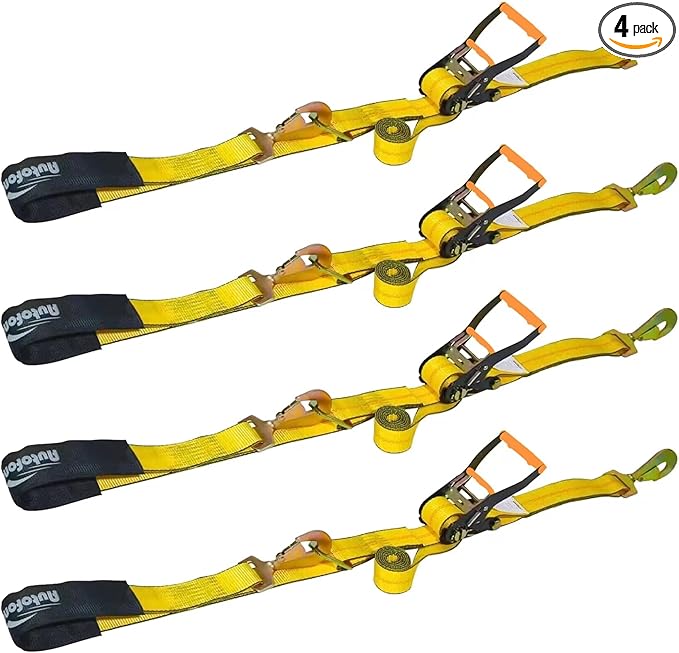 Heavy Duty Adjustable Car Tie Down Kit by Autofonder
