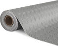 TUFFIOM 7.5 x 20 FT Garage Floor Mat, Thickened Diamond Plate PVC Garage Mats by TUFFIOM