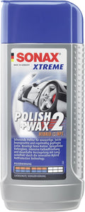 SONAX XTREME Polish+Wax 2 Hybrid NPT (250 ml) | Gentle polish with medium polishing effect for new, lightly used and regularly maintained paintwork.