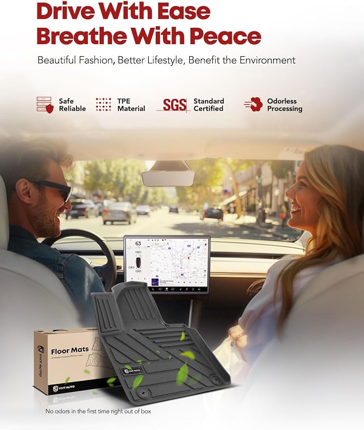 YHTAUTO Floor Mats & Cargo Mat Compatible - Image 3