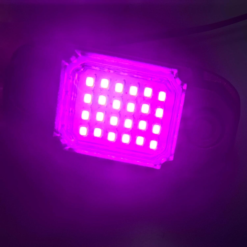 4 Pods Purple Rock Lights 24 LEDs Chips Waterproof Neon Trail Rig Lamp Underglow Light for Car Truck Motorcycle SUV ATV UTV