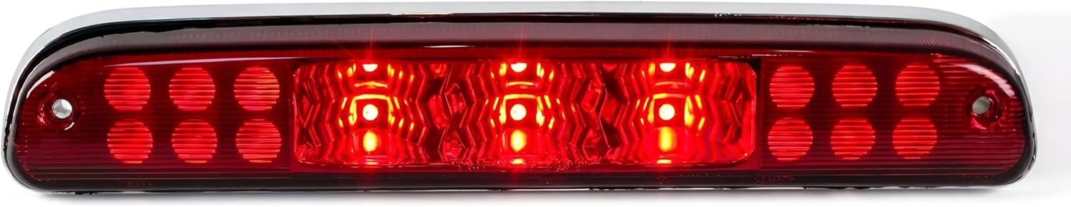 LED 3rd Brake Light Compatible with Ford Ranger/F250 1999-2016, Red Lens, High Mount Stop Light Replacement