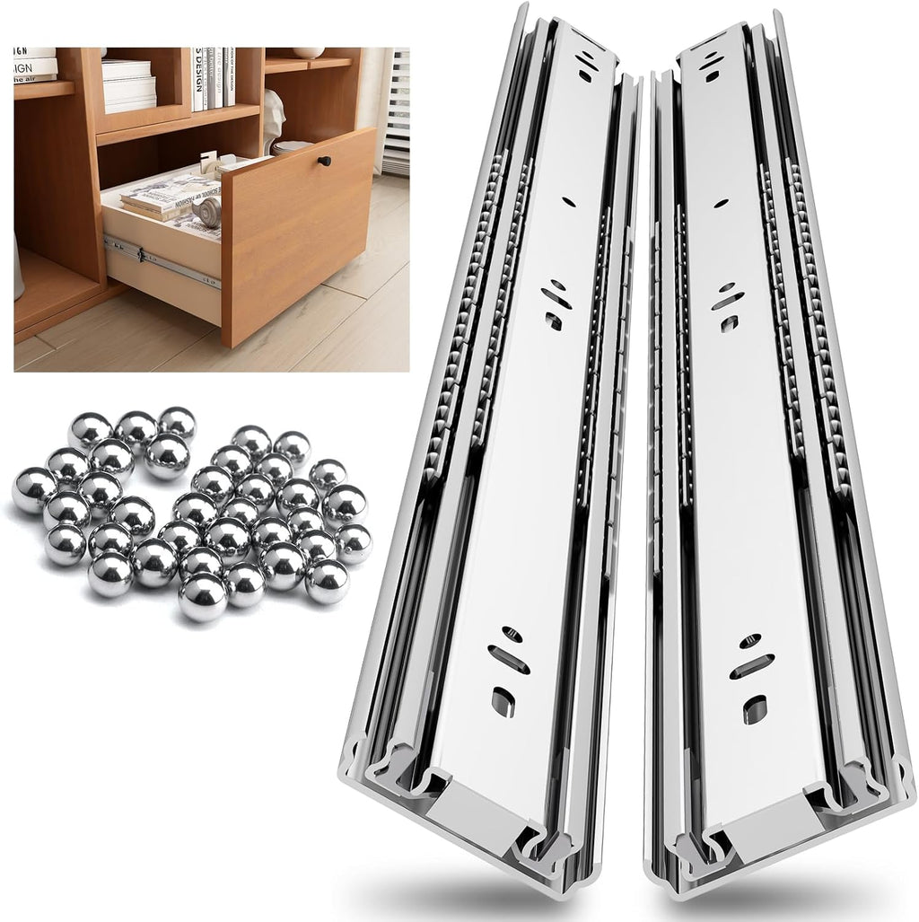 necilo 24 inch heavy duty drawer slides 150lb, main product view