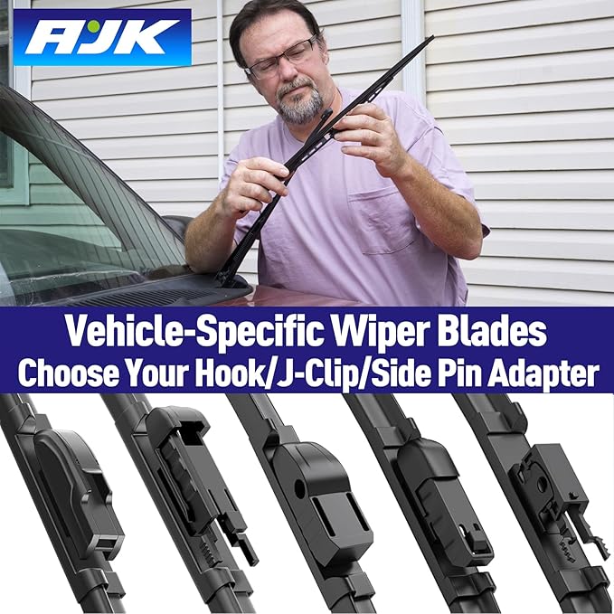 AJK Wiper Blades for Honda CR-V 2007 2008 2009 2010 2011, 2 Piece All Weather - Image 5