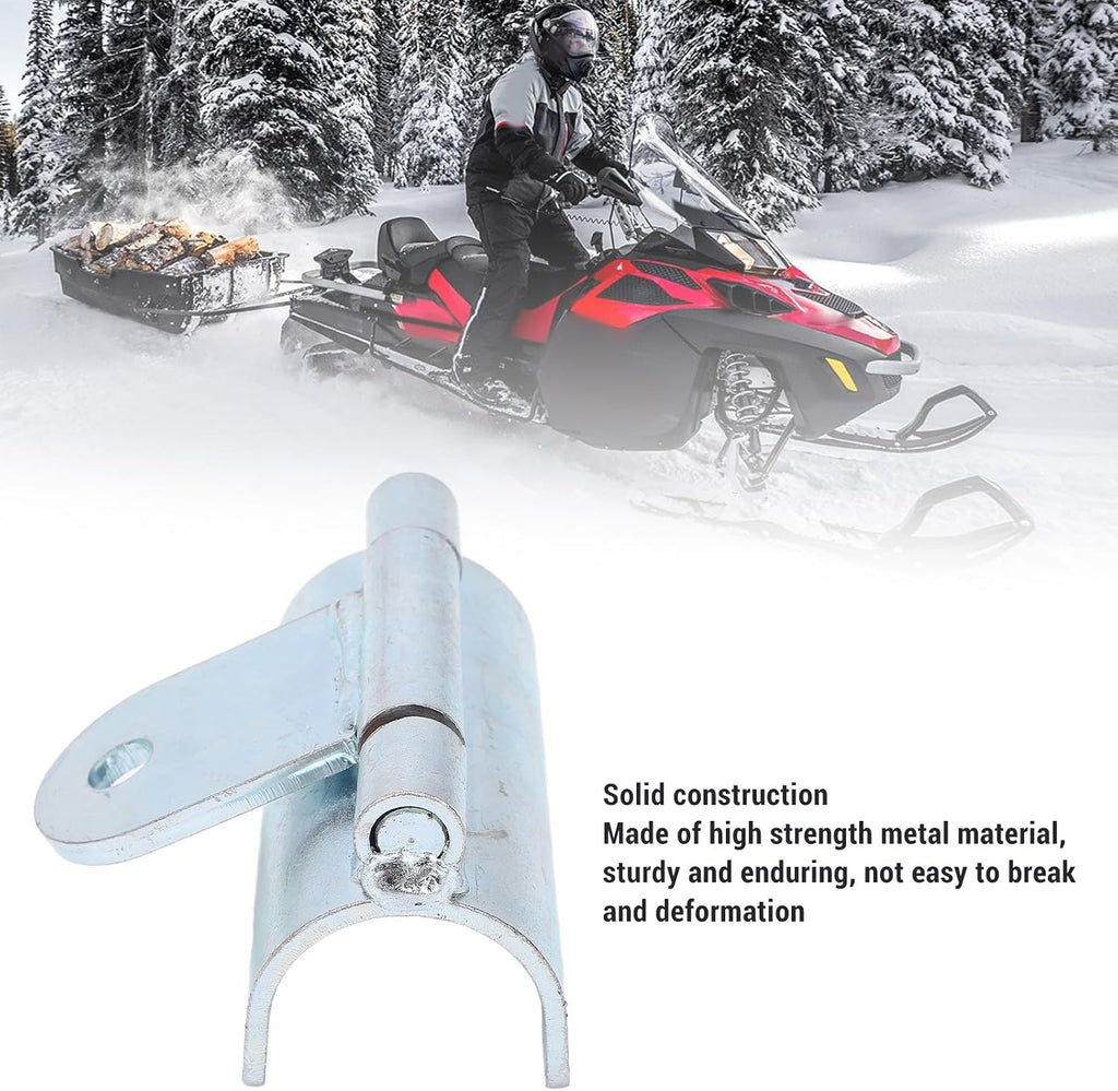 Universal Snowmobile Bumper Hitch Kit,Metal Structure Trailer Towing Hook Kit Compatible with 1 inch Bumper Openings Design for Ski Doo Arctic Cat Easy Installation