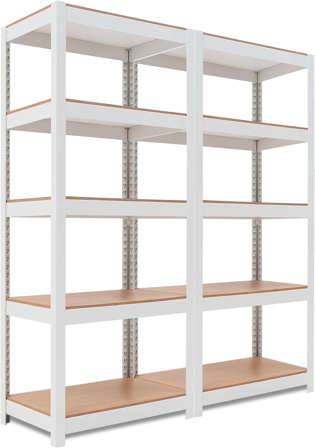 HOMEDANT House 5 Tier 24.4" W Laminated Metal Shelving Unit Adjustable Storage