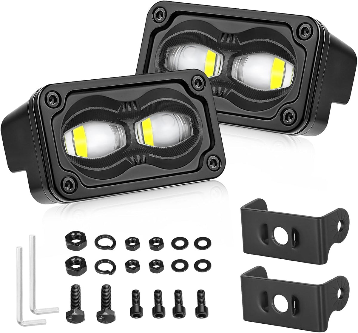 sae led fog lights 3 inch 40w cree, main product view