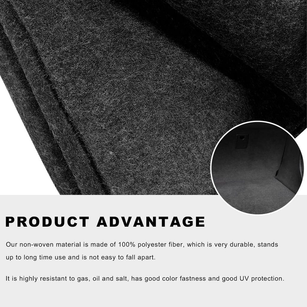 78"×26" Underfelt Carpet for Speaker, Wear Resistant Craft Felt Fabric Roll Car Trim Carpeting Cover, Multipurpose Subwoofer Speaker Liner Replacement for Car Truck SUV