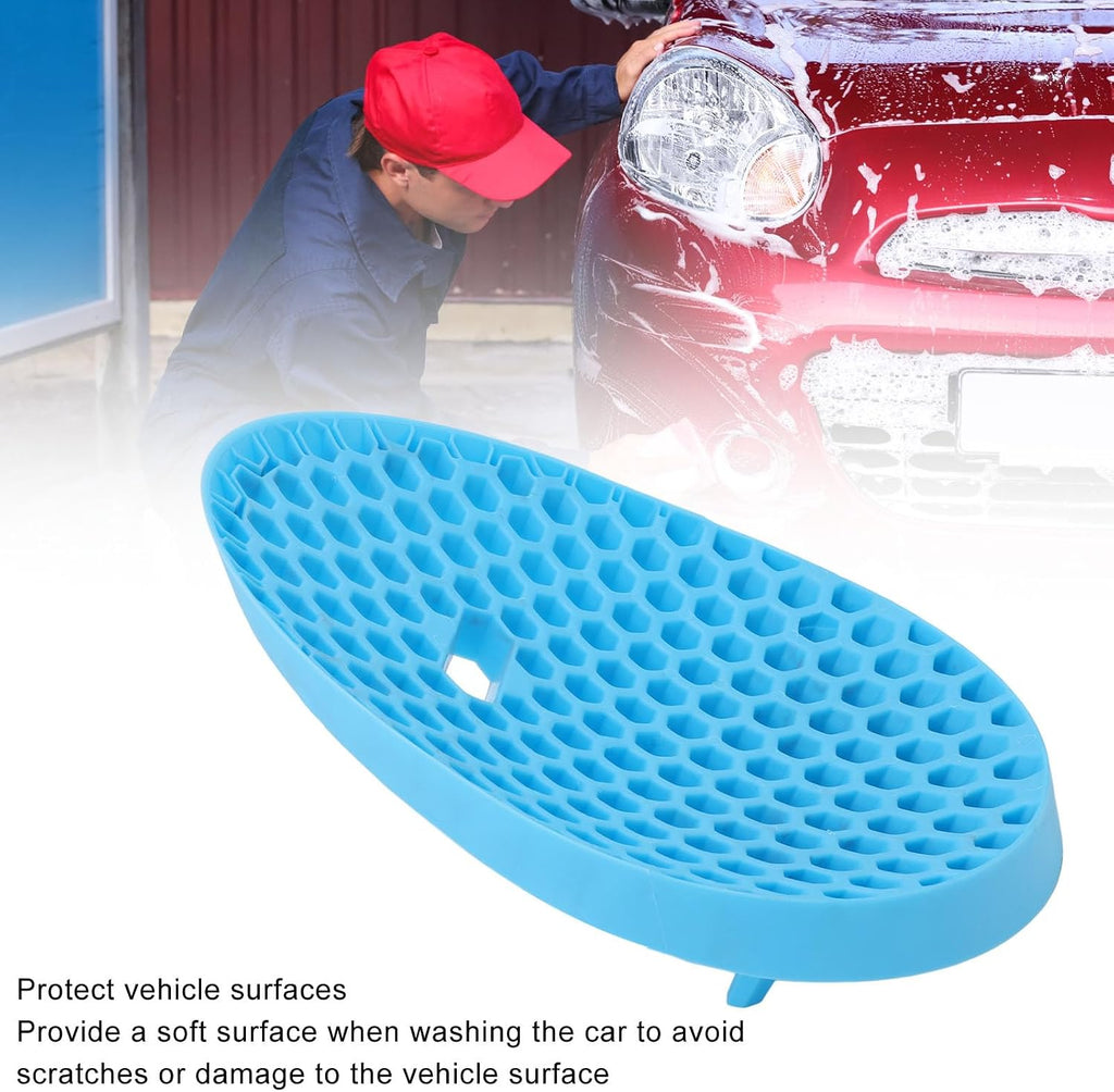 Car Wash Bucket Insert for Sediment Separation, Efficient Rugged Design for Car Detailing, Blue
