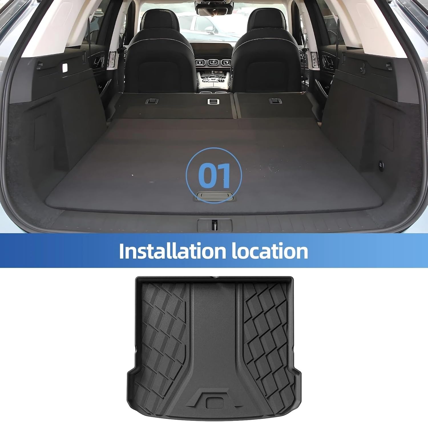 for Chery Tiggo 9 / Jaecoo J8 2023 2024 TPE 3D Car Floor Mats Trunk Backrest Pad Protective Left Rudder(LHD 8PCS)