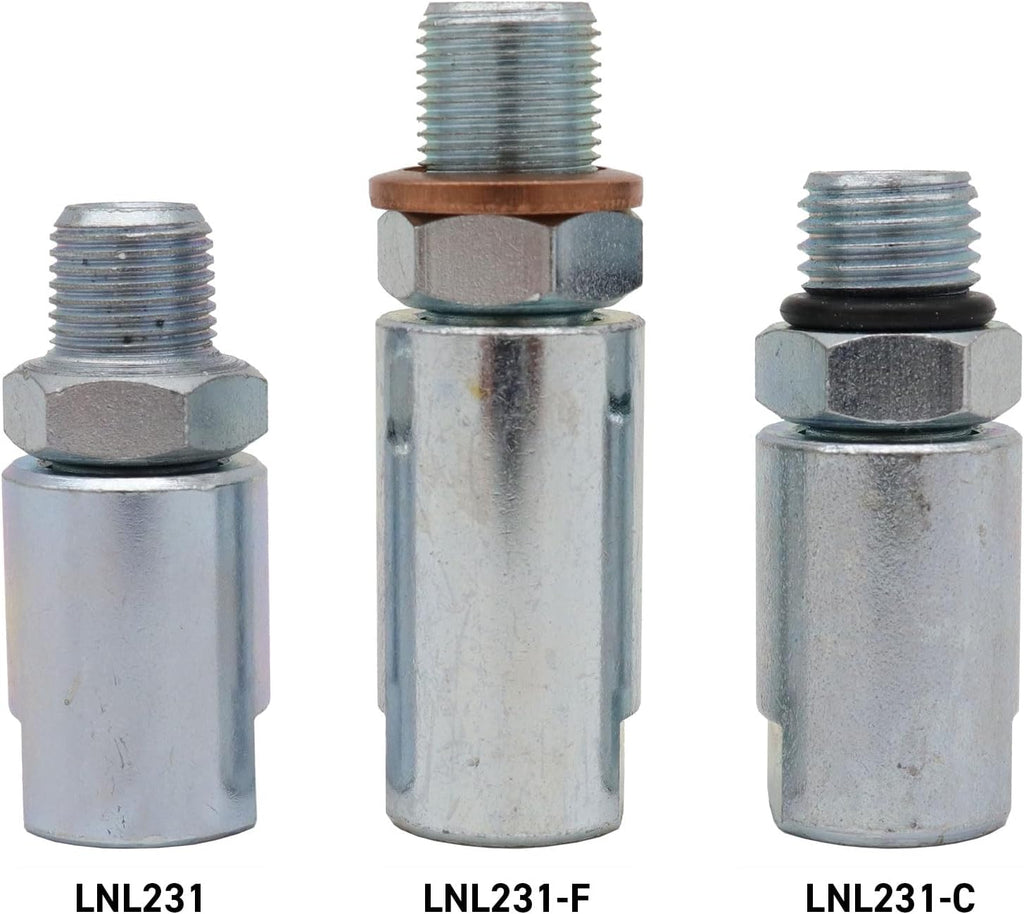 LockNLube LNL231 1/8" NPT In-Line Grease Hose Swivel - Fits all brands of manual grease gun