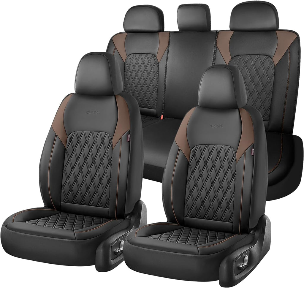 coverado leather seat covers, front and back seat, main product view