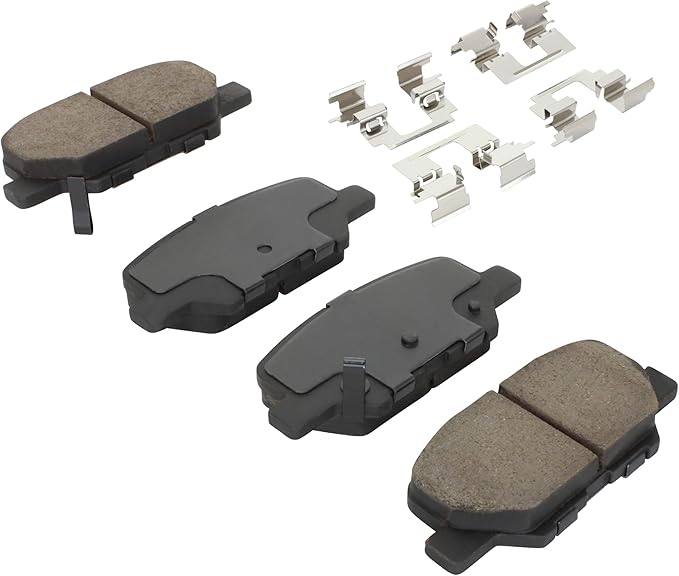 Premium Semi-Metallic Rear Brake Pads Compatible - Image 2