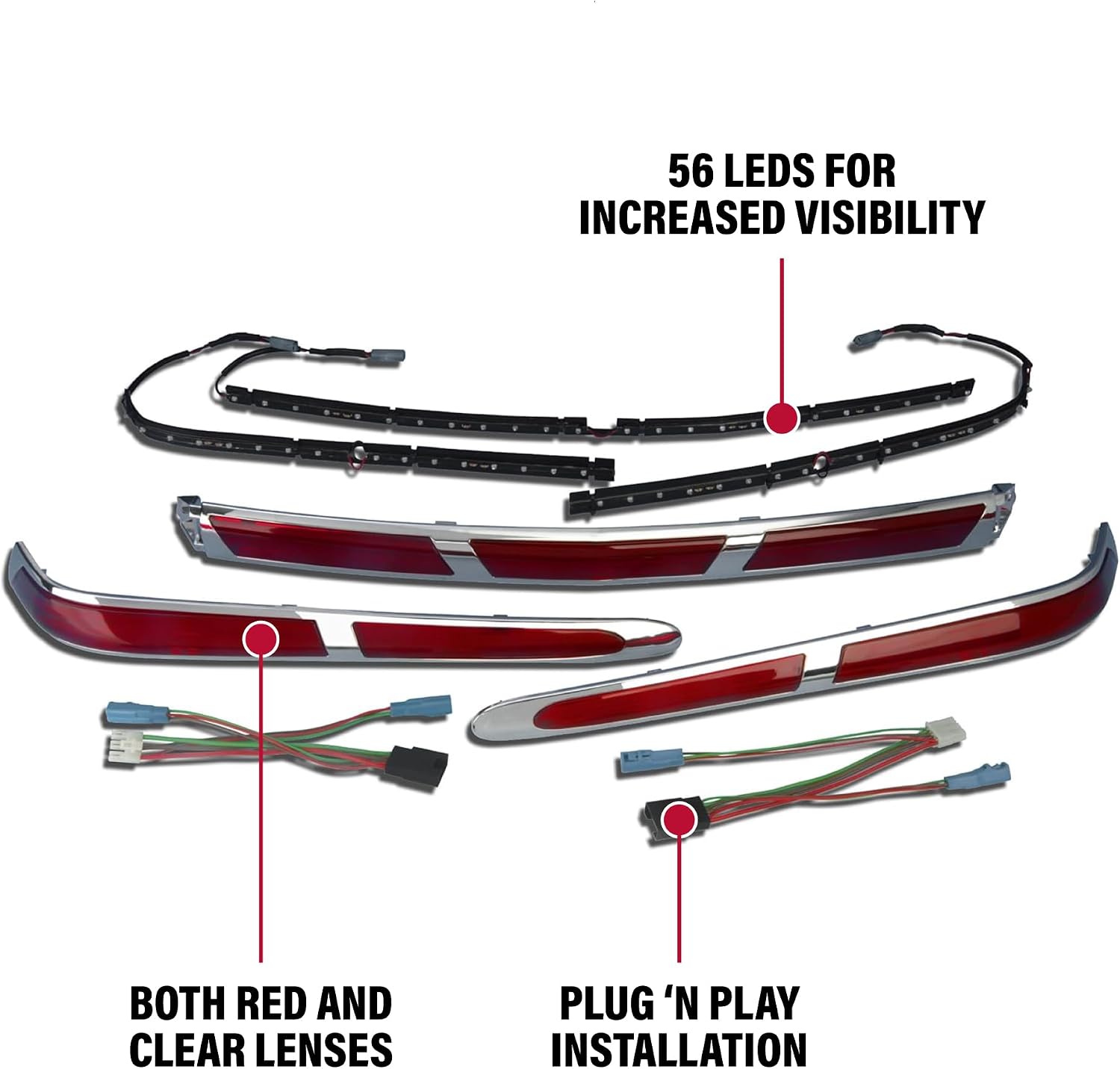 Show Chrome Accessories 52-701A Trunk Molding LED Light Set