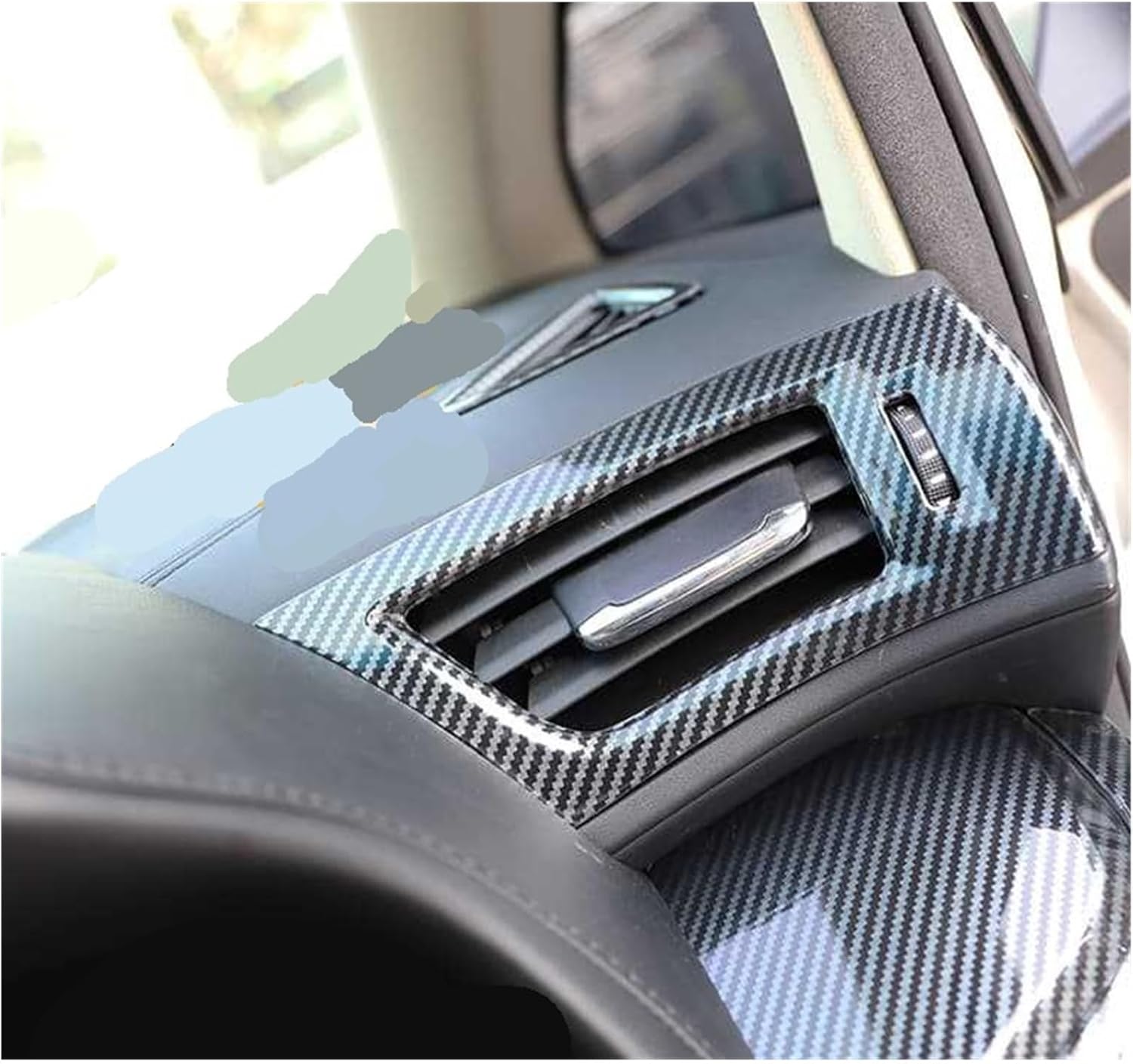 Interior Trim Style Accessories Compatible for Alphard 30 Series Models 2015-2023 Right-Hand Drive Carbon Fiber(Type33 7pcs)