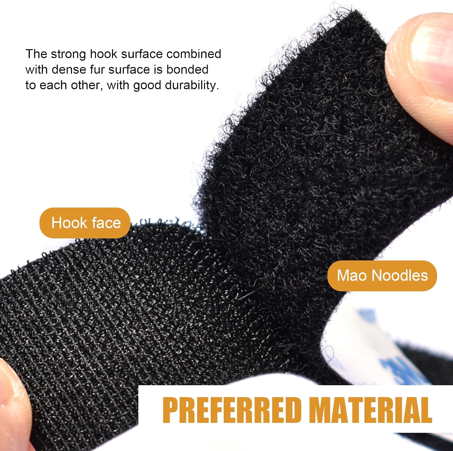 20PCS Car Mat Fixing Stickers, Nylon Waterproof Non-Shedding Vehicles Foot Pads Backing Adhesive, Multifunctional Cuttable Traceless, for Cushions, Sofa Mat, Carpets (Black)