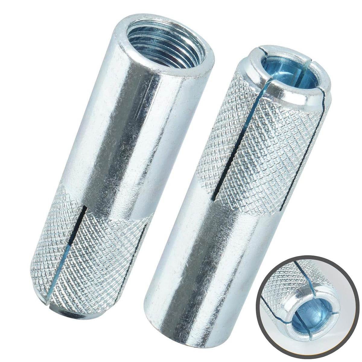 party animal drop-in anchors, 50 pcs 1/2"-13 zinc-plated, main product view