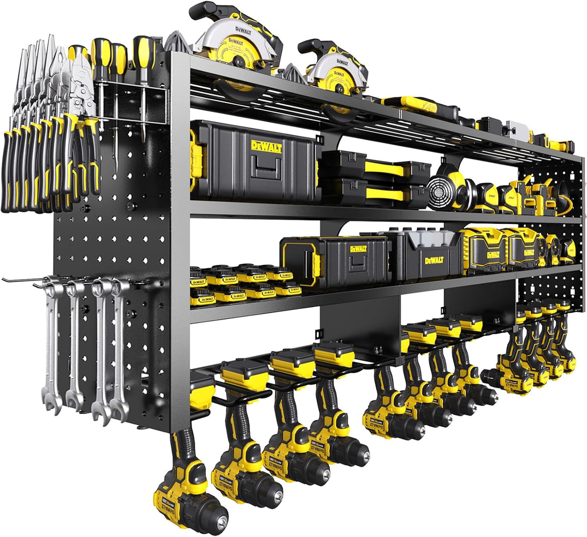 49" w large power tool organizer wall mount, main product view