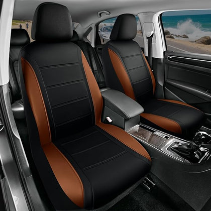 Road Comforts Leather Seat Covers, Breathable Car Seat Covers Front Seat