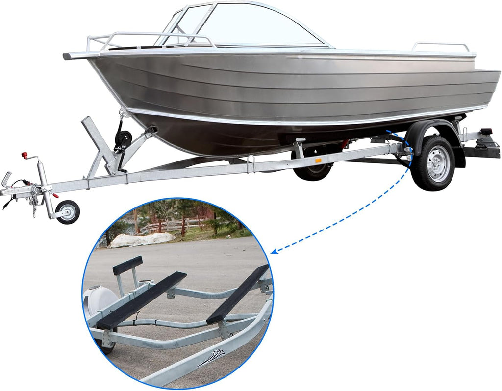 Boat Trailer Bunk Carpet 16 Inch x 15 feet Black Marine Roll Carpet Replacement Parts Accessories Padding Cover for Jet Ski Trailer Boards Ramps (Black-16in x 15ft)
