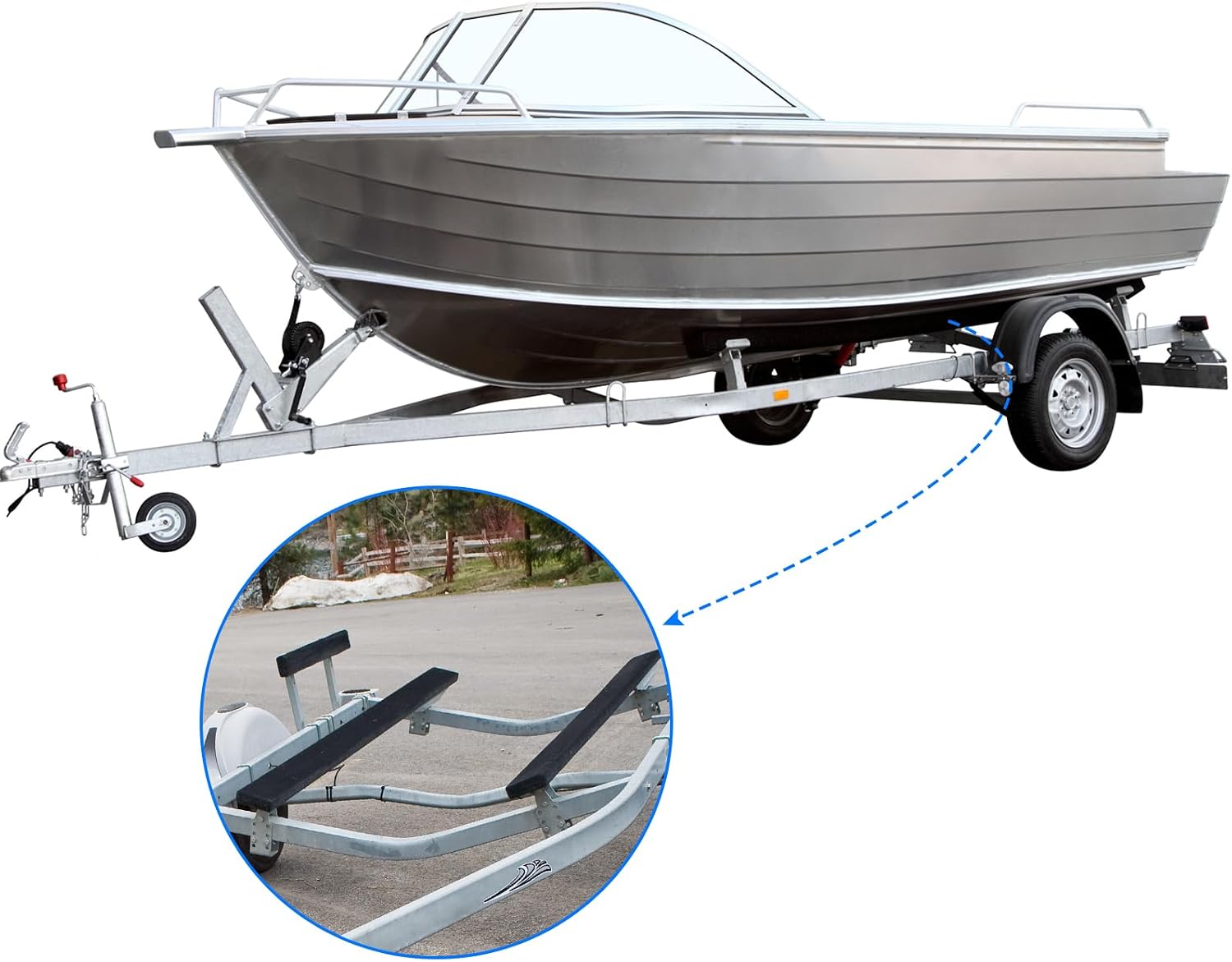 Boat Trailer Bunk Carpet 16 Inch x 15 feet Black Marine Roll Carpet Replacement Parts Accessories Padding Cover for Jet Ski Trailer Boards Ramps (Black-16in x 15ft)