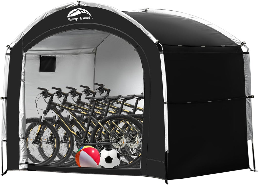 Happy Travel Bike Storage Tent Shed, Outdoor Waterproof Bicycle Covers Shelter