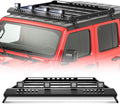 Roof Rack Cargo Basket with 4PCS LED Light Bar Compatible by YZONA