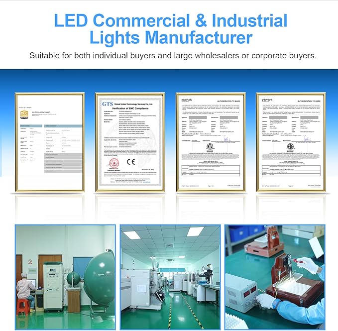 9 Pack 400W LED High Bay Light 56000LM 5000K 120VAC UFO Light IP65 Waterproof - Image 6