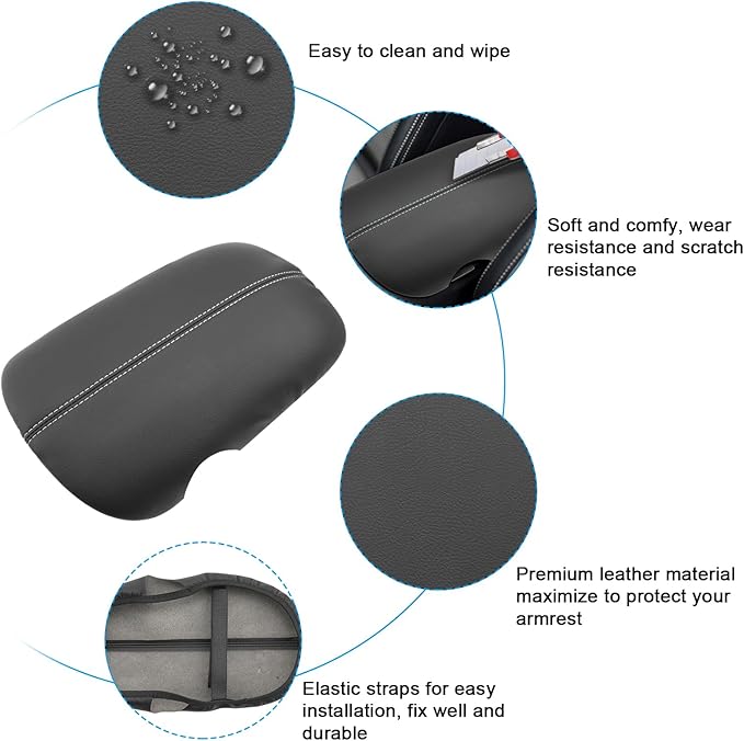 SXCY for 2024 2025 2026 Mustang Armrest Cover for Ford Mustang 2025 2026 - Image 5