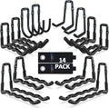 3-H Heavy Duty Garage Hooks 14 Pack, One-Piece Construction Garage Wall Hooks
