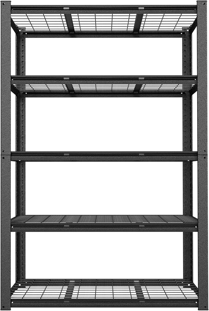 MUPATER 72" H x 47.6" W x 18.1" D Metal Storage Shelves, 5 Tier Shelves and - Image 9