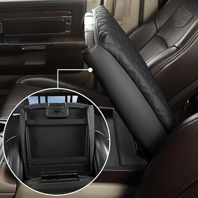 GIANT PANDA Center Console Cover Armrest Cover Cushion Fits Dodge RAM 1500 2500 - Image 6