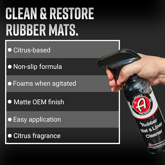Adam's Polishes Rubber Mat & Liner Cleaner 2-Pack Protectant & Rubber Floor Mat - Image 2