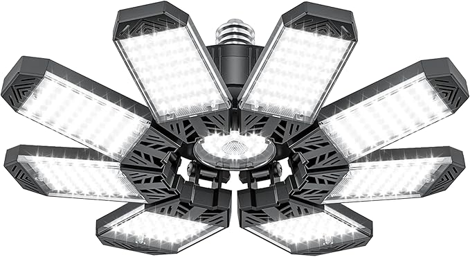 ISKYDRAW LED Garage Light 260W, 26000LM 6500K Garage Ceiling Lights by ISKYDRAW