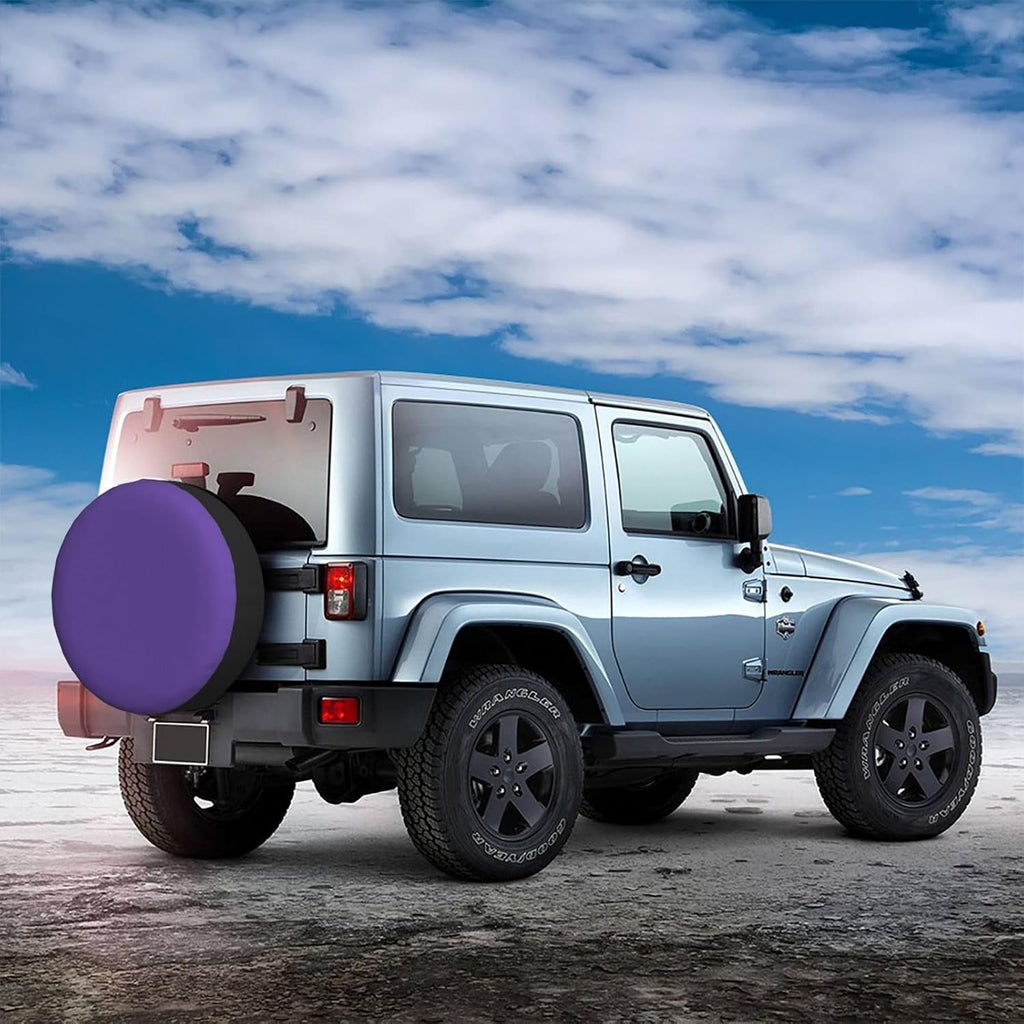 Violet Color Print Universal Spare Tire Cover for RV, Jeep | Wheel Protector Fits Rv, Trailer, Jeep, Shield Tires From Sun, Dirt And Rain For Outdoor Storage