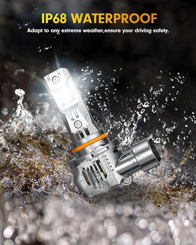 FAHREN 9005 9006 LED Bulbs Combo, 000LM 10X Ultra-Bright HB3 HB4 Bulbs - Image 4