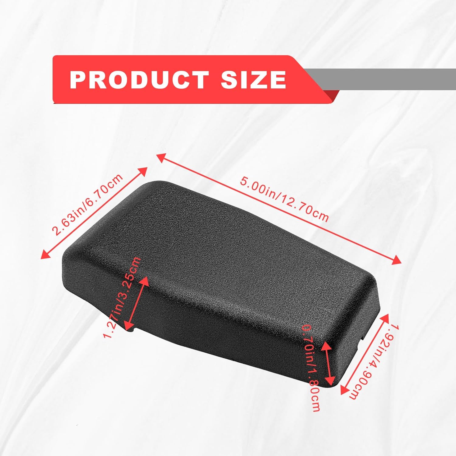 2PCS Black Rear Window Hinge Liftgate Glass Hinge Cover Trim Compatible with Wrangler JK 2007-2017 68140033AA