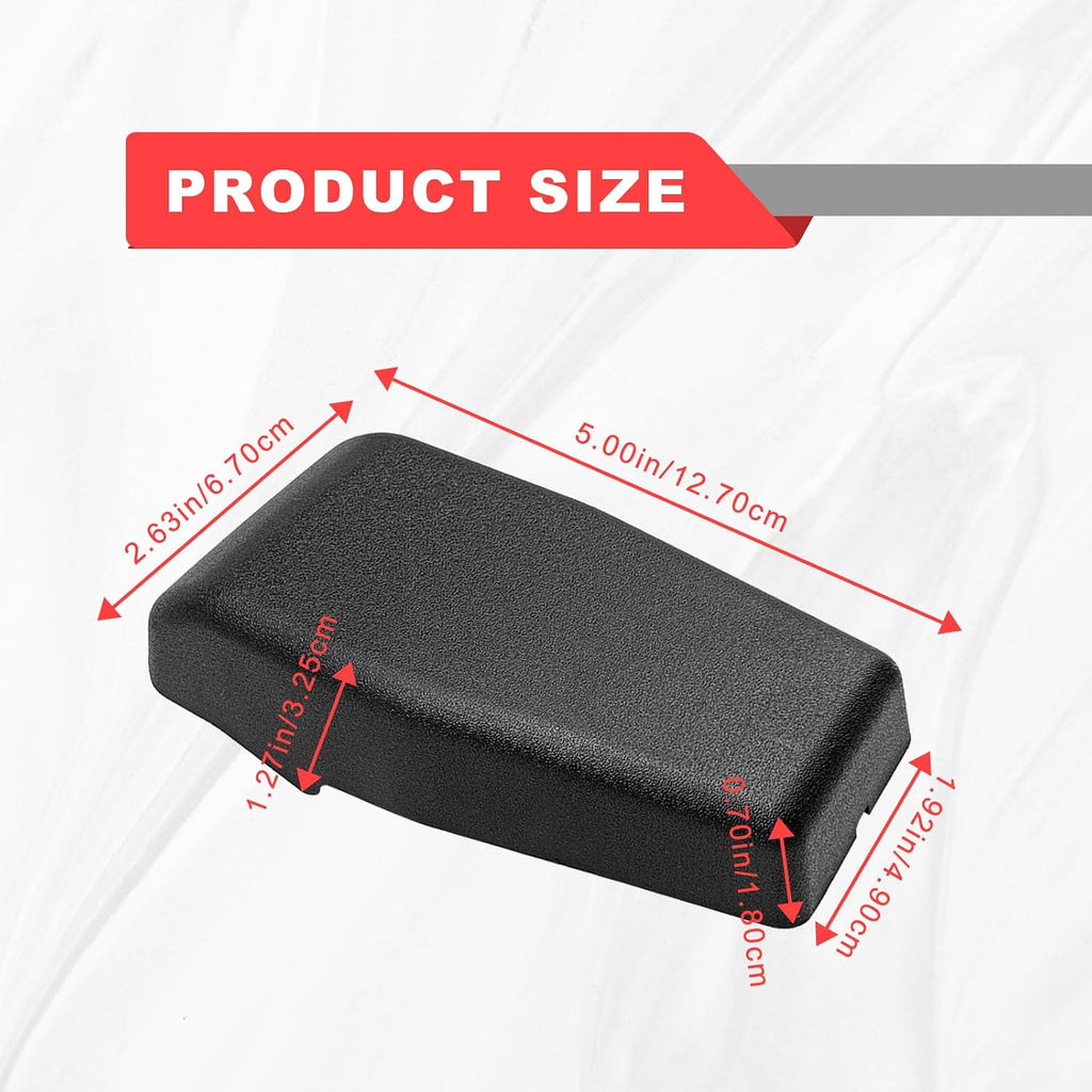 2PCS Black Rear Window Hinge Liftgate Glass Hinge Cover Trim Compatible with Wrangler JK 2007-2017 68140033AA