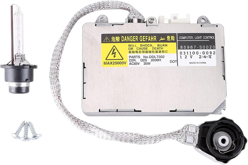 Xenon HID Headlight Ballast Control Unit with Igniter & D2S Bulb Compatible for Lexus RX350 2007 2008 2009 Replaces 85967-50020 85967-51020 Headlight Ballast Module