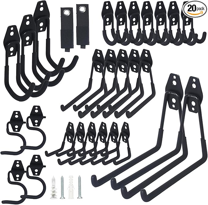 28 Pack Steel Heavy Duty Garage Hooks Storage Hooks by Unknown