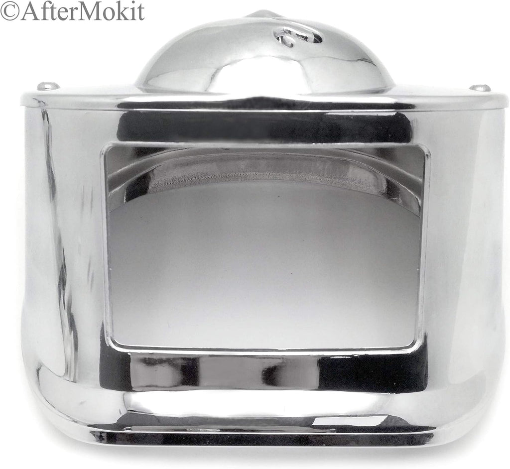 Tail Lamp Collar with Skull Cover for Harley Davidson Fat Boy 1990 and Up Road King 1994-2008 Road Glide Street Glide 2006-2009 Electra Glide 2009 and Up Ultra Limited 2010 and Up Chrome