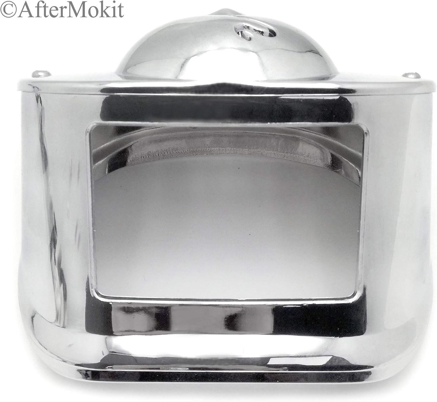 Tail Lamp Collar with Skull Cover for Harley Davidson Fat Boy 1990 and Up Road King 1994-2008 Road Glide Street Glide 2006-2009 Electra Glide 2009 and Up Ultra Limited 2010 and Up Chrome