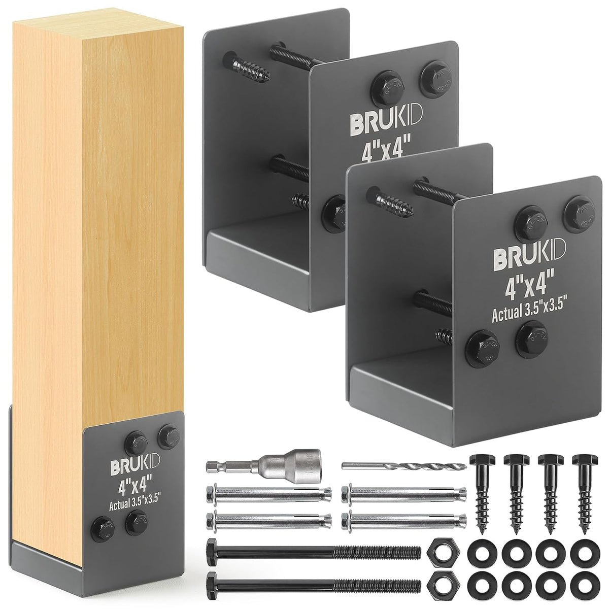 stainless steel 4 x 4 (actual: 3.5" x, main product view