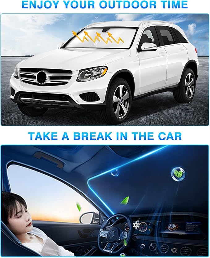 KUST Windshield Sun Shade for Lincoln Aviator Accessories 2020-2025 2026 Window - Image 5